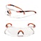 Defender Safety VS3, Safety Glasses, Clear Lens, Orange Frame, 1 PR OF-VS3-05 - alternate 1